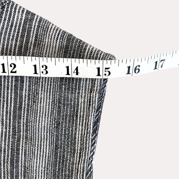 Kelly Renée Sleeveless Striped Romper Jumpsuit Drawstring Waist Pockets Size L - Picture 12 of 14